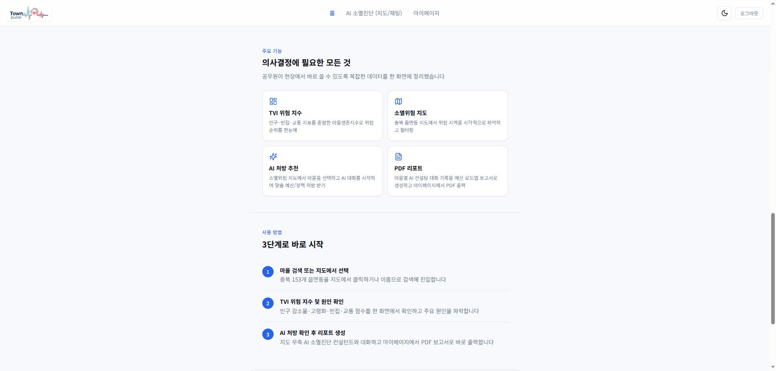 홈 기능 소개 섹션